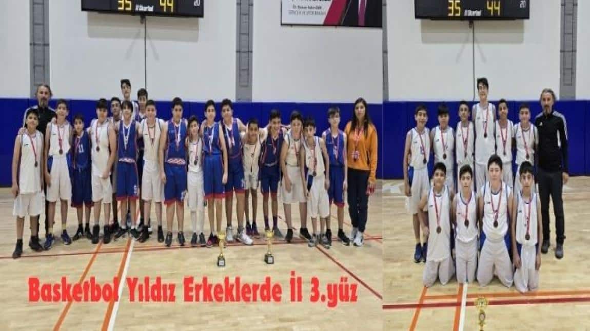 Basketbol Yıldız Erkeklerde İl 3.sü olduk. Tebrikler